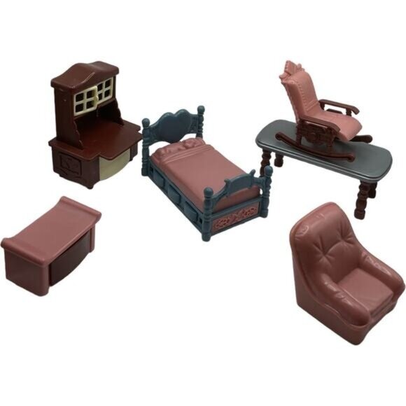 Fisher Price Loving Family Dollhouse Furniture Set of 6 - Picture 2 of 3